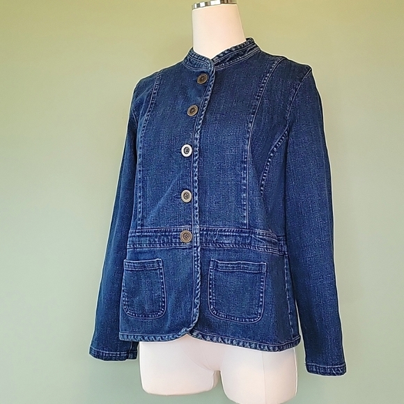 JM Collection Jean Jacket - Picture 3 of 7